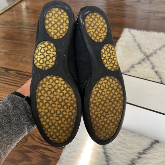 Coach black flats, size 7, gently used - Picture 6 of 7